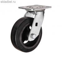 SCd 85 Поворотная колесная опора б/г черн.рез. (D250)