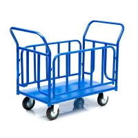 Тележка платформенная Стелла-техник КПО-500Т-125-И , с бортами, 800х1200мм